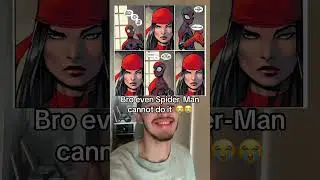 Spider-Man even try and he failed 😭 #spiderman #marvel #comic  #elektra #shorts