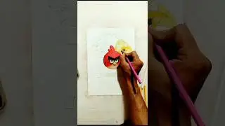 Angry birds drawing | Angry birds easy drawing | #shortsvideo #shortvideo #shortsfeed #angrybirds