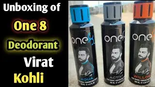 Unboxing of One 8 Deodorant! 3 combo From Flipkart! Brand Ambassador is Virat Kohli!