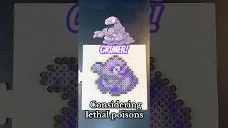 Day 88! Perler Bead Pokemon Sprite #088 Grimer!