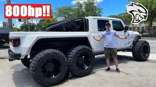 ПОЛНЫЙ ТУР ПО ПЕРЕОБОРУДОВАННОМУ JEEP GLADIATOR 6x6 ЗА 250 000 ДОЛЛАРОВ!!!