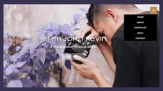 Responsive Photography  Portfolio Website Design Using HTML5 CSS3 & JQUERY | HTML5 CSS3 JS Website