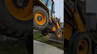Jcb3dx backhoe stunt #automobile #excavator #jcbvideo #jcb3dx #jcbindia #jcbstunt #jcb