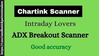 Chartink Scanner for Intraday Trade | ADX Breakout Scanner