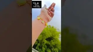 Make a Dainty Floral Chain Bracelet at Home 🌻 🌻 🌻 (Seed Beads & Wire)#shorts#yt