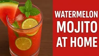 Easy Watermelon Mojito Making At Home 😋 Must Try | Restaurant style Mojito at Home Recipe ❤️🍉