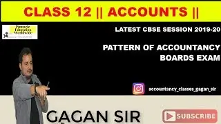 PAPER PATTERN OF ACCOUNTANCY CBSE BOARD EXAM | CLASS 12 | ACCOUNTS