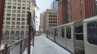 Harold Washington Library stop snowing 2-25-22