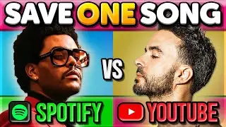 Top 50 SPOTIFY vs Top 50 YOUTUBE (2025) 🎵 Save One Song: Pick your favourite one!