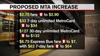 MTA proposes increase for subway, bus fares