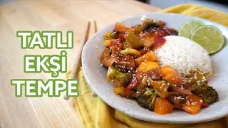 Tatlı ekşi soslu tempe - Nefis bir vegan uzakdoğu lezzeti 🥡🥢