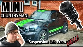 Mini Countryman Suspension Strut Change - How Hard Can It Be?! #subscribe