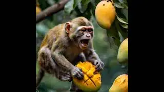 Mischievous monkey in the jungle #adventure #facts #universe #animals #animation#love#care