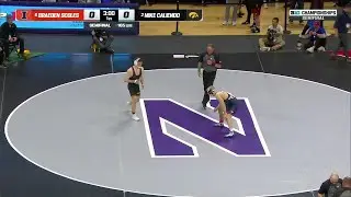 165 LBs: Mike Caliendo vs. Braeden Scoles | Big Ten Wrestling Championship Semifinal | 3/8/25
