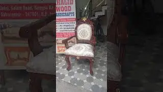 TEAK WOOD CARVED WOODEN Arms CHAIR WALNUT FINISHED #teakwood