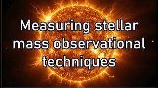 Measuring stellar mass observational techniques