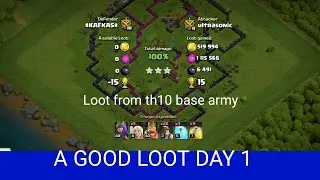 coc best loot attack th10