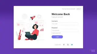 Create a Simple Login form in HTML and CSS | Login form design