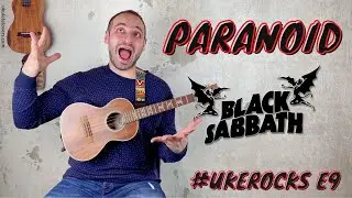 Paranoid Ukulele Tutorial - #UkeRocks E9 [rock riffs ukulele tutorial]