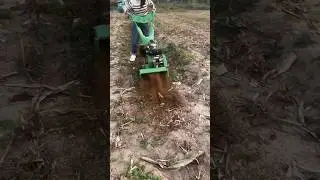 Multi-function four-wheel drive micro-tillage machine #Grass shredder #Agricultural machinery