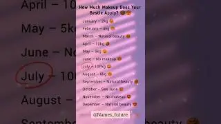 how much makeup does you bestie apply #quotes #fypシ゚viral #shorts#@Names_future