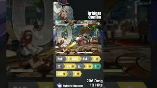 Bridget command grab corner swap combo #ggst_br #bridget #ggst #guiltygear #strive #combo #fgc