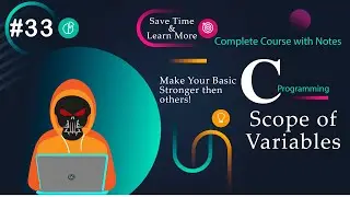Understanding Variable Scope in C | #33 | Free Hindi Course (2024) by DeathCode