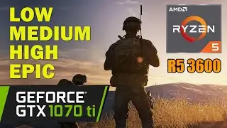 Squad | Nvidia GTX 1070 Ti | Ryzen 5 3600 | 1080p Gameplay Benchmarks \ Low \ Medium \ High \ Epic