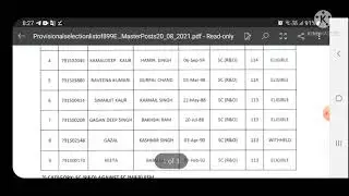 Recruitment of Master Cadre English Border Area 899 Posts || Provisional Selection List
