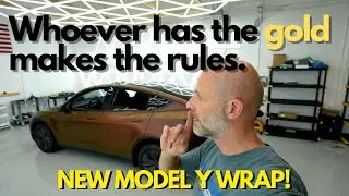 WE WANTS THE GOLD! - Model Y Juniper Color Changing Wrap!