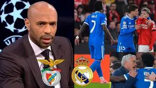 Benfica vs Real Madrid 0-1 Thierry Henry And Carragher Reacts To Vinicius And Racism in Football🤬