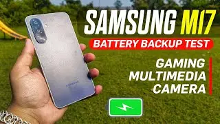 samsung m17 5g battery drain test 😰 - while watching movie & playing games and more..