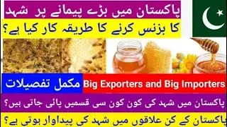 Complete case Study of Honey Trade and wholesale, types of export Honey, growing Areas in Pakistan