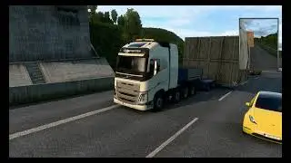Stuck in Traffic | Low air Pressure | ETS 2 Game Simulator | Volvo | 44t | Special Transport | Truck