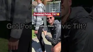 How To Fix Posterior Pelvic Tilt! #shorts