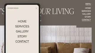 Минимальное выпадающее меню в Squarespace 7.1