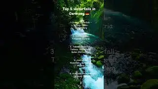 Top 5 waterfalls in Germany