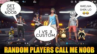 RANDOM PLAYERS CALL ME NOOB I CHALLENGE FOR ROOM 🔥