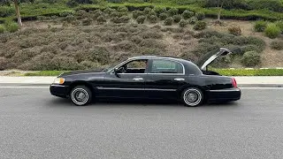 99 Lincoln Towncar. How to adjust ride height manually #lincoln #towncar #suspension #lowrider