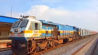 Chapar New Railway Station Anand vihar to Kamakhya WDP4D Kamakhya express Crossing