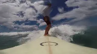 Surfing Ala Moana Beach Park at Kewalos with Tracy Yamato, Hawaii Realtor & Surfer