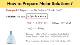 How to Prepare Molar Solutions? | Biochemical Calculations | Hindi