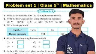 Problem set 1 | Class 5th maths chapter 1 | Roman numerals | Maharashtra state board #rishisir #5th 