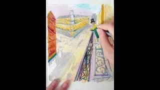Oil Pastel Art - Rue Lafayette