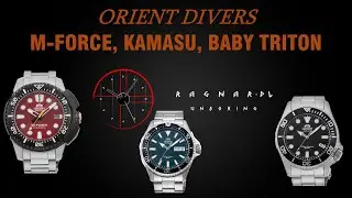 Divery ORIENT (Orient Divers)  - KAMASU , BABY TRITON , M FORCE - recenzja, porównanie