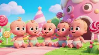 Five Little Babies in Candy Land &ndash; Counting Song | Kids Nursery Rhyme