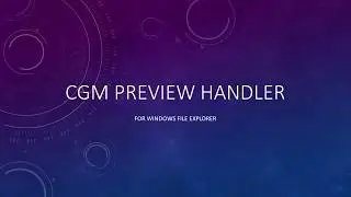 CGM Preview Handler