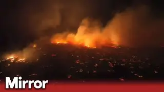 Hawaii wildfires: Drone footage shows extent of fire on Maui island