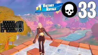 33 Elimination 🔥 Solo Squads Gameplay | Full Game Season 8 Chapter 2 [Fortnite PC Keyboard]