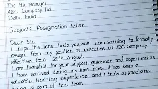 Simple Resignation Letter | Application for Resignation | Sample Resign Letter By MAK Education 